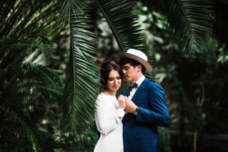 sesja ślubna w palmiarni