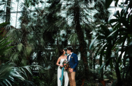 sesja ślubna w palmiarni