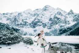 zimowa sesja ślubna w tatrach
